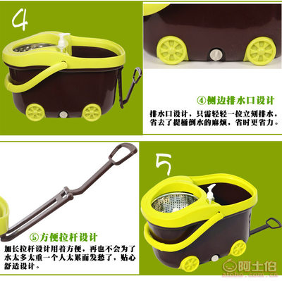 廣州美耐2014新上市跑車(chē)款旋轉(zhuǎn)鋼籃好神拖把 工廠現(xiàn)貨批發(fā)，引領(lǐng)清潔新潮流